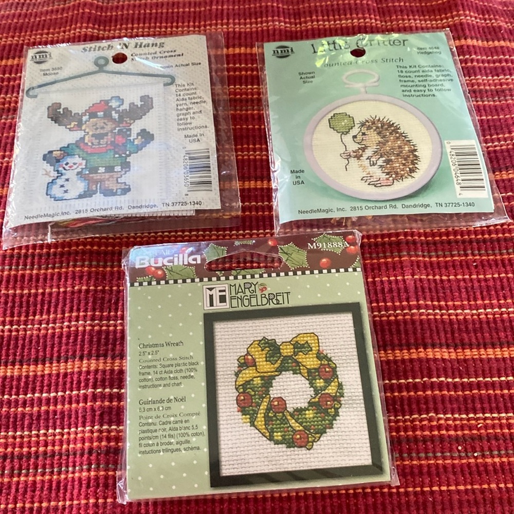 Cross Stitch Kits (3) Complete